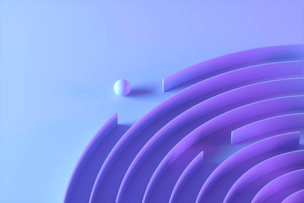 A Sky Blue Ball with Obstacles